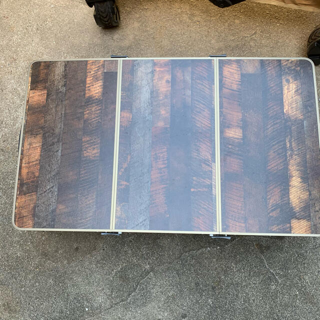 クイックキャンプ ミニ3つ折りテーブル ワゴンテーブル 4