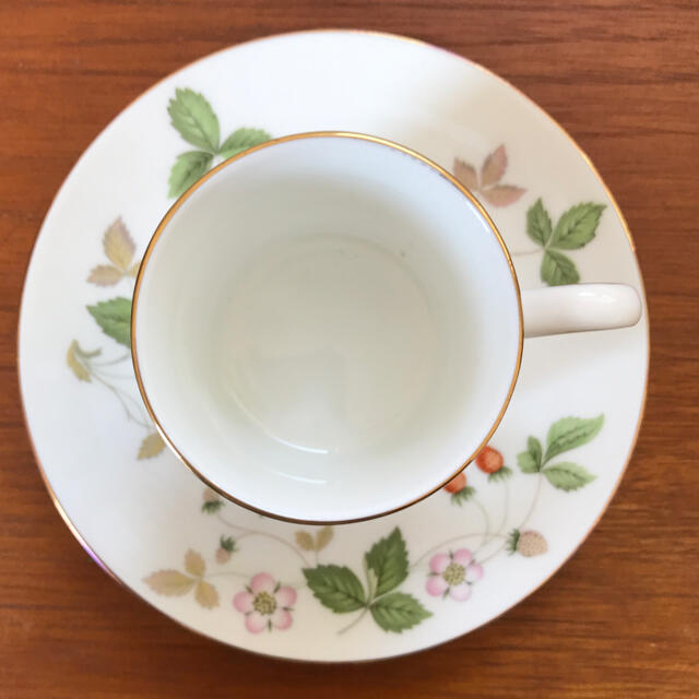 WEDGWOOD ワイルドストロベリー カップ&ソーサー デミタス 2客セット 2