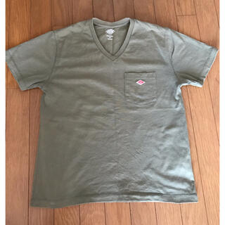 ダントン(DANTON)のダントンVネックTシャツ　カーキ 36(Tシャツ(半袖/袖なし))