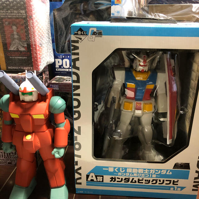 一番くじA賞ガンダムビッグソフビガンキャノンセット