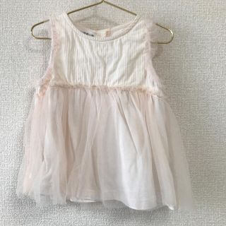 ザラキッズ(ZARA KIDS)のチュール タンクトップ(Tシャツ/カットソー)