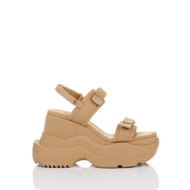 YELLOW NAKED DOUBLE SNEAKER SANDALS