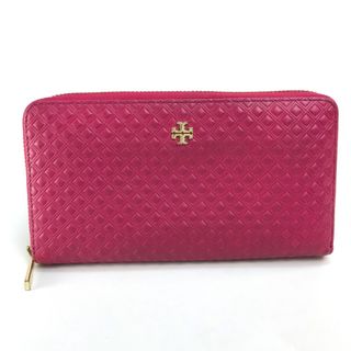 トリーバーチ(Tory Burch)のトリーバーチ Tory Burch ダイヤモンド柄 ロゴ 長財布 レザー ピンク(財布)