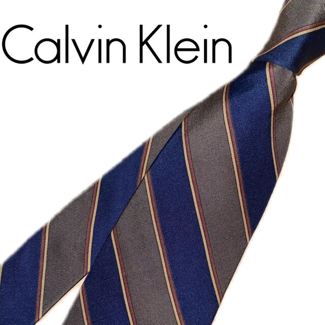 Calvin Klein(カルバンクライン)の【本日限定価格！】カルバンクライン  ストライプ ネクタイ【送料無料・即日発送】 メンズのファッション小物(ネクタイ)の商品写真