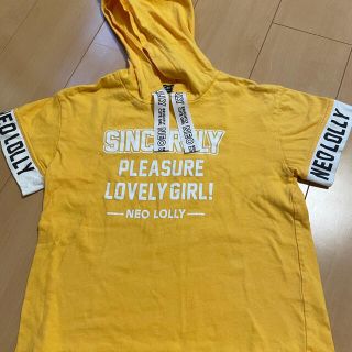 【140〜150サイズ】女児フード付きＴシャツ(Tシャツ/カットソー)