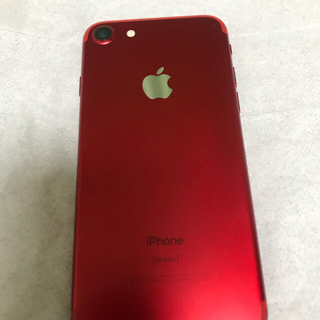 Softbank(ソフトバンク)の(クロー様専用)Softbank iphone7 RED 128GB スマホ/家電/カメラのスマートフォン/携帯電話(スマートフォン本体)の商品写真