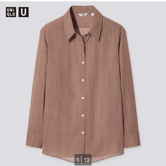 UNIQLO(ユニクロ)のUNIQLO ユニクロ シアーシャツ2着 レディースのトップス(シャツ/ブラウス(長袖/七分))の商品写真