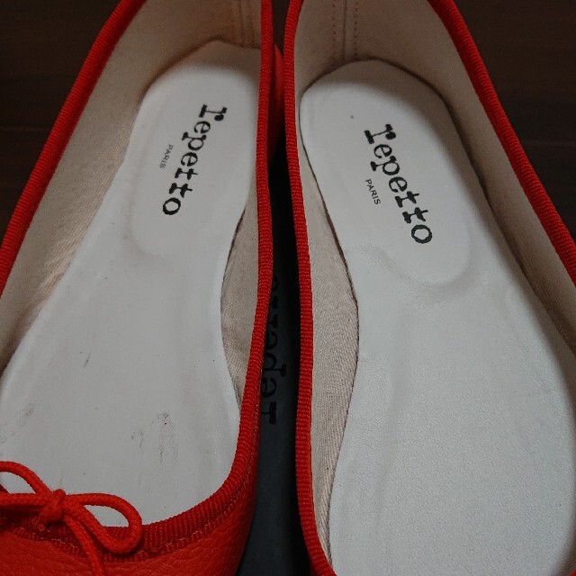 repetto(レペット)のレペット フラットパンプス オレンジ 39 レディースの靴/シューズ(バレエシューズ)の商品写真