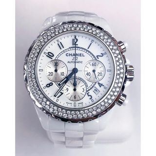 海外販売× 即納 シャネル J12 メンズ 41m用 アフターダイヤベゼル 鑑別 ...