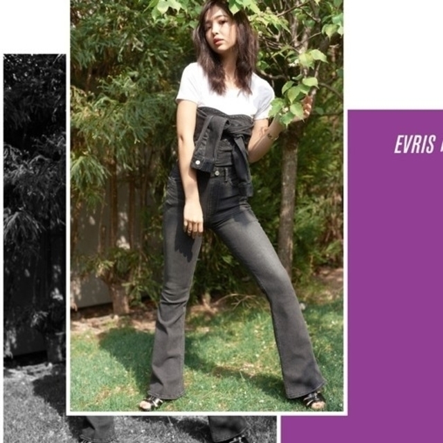 EVRIS(エヴリス)のEVRIS オールインワン デニム レディースのパンツ(オールインワン)の商品写真