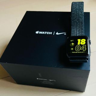 アップルウォッチ(Apple Watch)のApple watch series3 NIKE＋ 42 GPS ＋ セルラー(腕時計(デジタル))