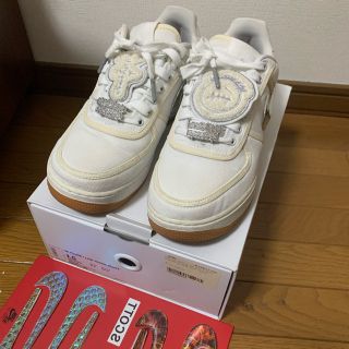 ナイキ(NIKE)のNIKE AIR FORCE 1 row travis scott white(スニーカー)