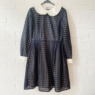 ミルク(MILK)の最終お値下げ♡美品♡MILK シアーギンガムdress (ひざ丈ワンピース)