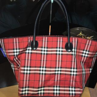 バーバリーブルーレーベル(BURBERRY BLUE LABEL)のバーバリーのたっぷり入るヴィンテージトートバッグ(トートバッグ)