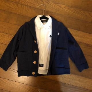 ポロラルフローレン(POLO RALPH LAUREN)のPOLO カーディガン　シャツ　2点セット　80 90(Tシャツ/カットソー)