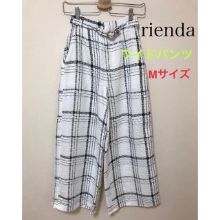 リエンダ(rienda)のワイドパンツ　Mサイズ　リエンダ　未使用品(カジュアルパンツ)