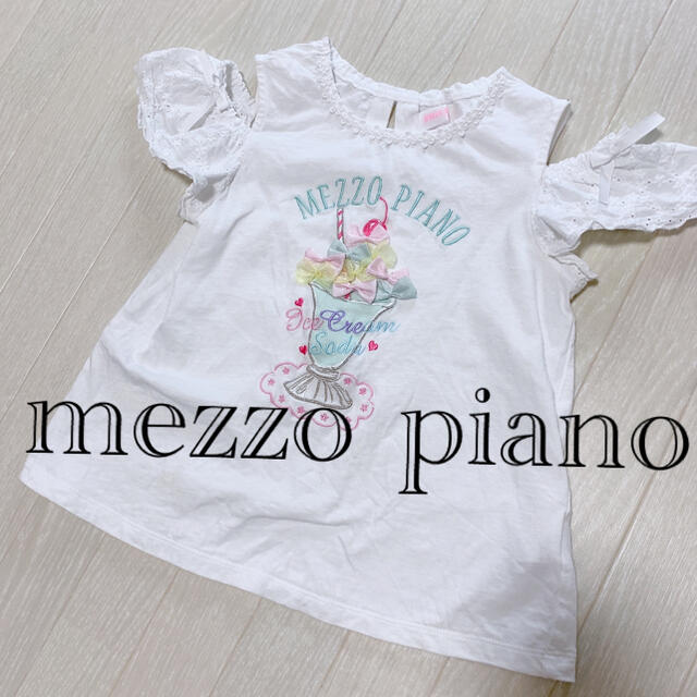 mezzo piano(メゾピアノ)のメゾピアノ　mezzo piano Tシャツ　130サイズ キッズ/ベビー/マタニティのキッズ服女の子用(90cm~)(Tシャツ/カットソー)の商品写真