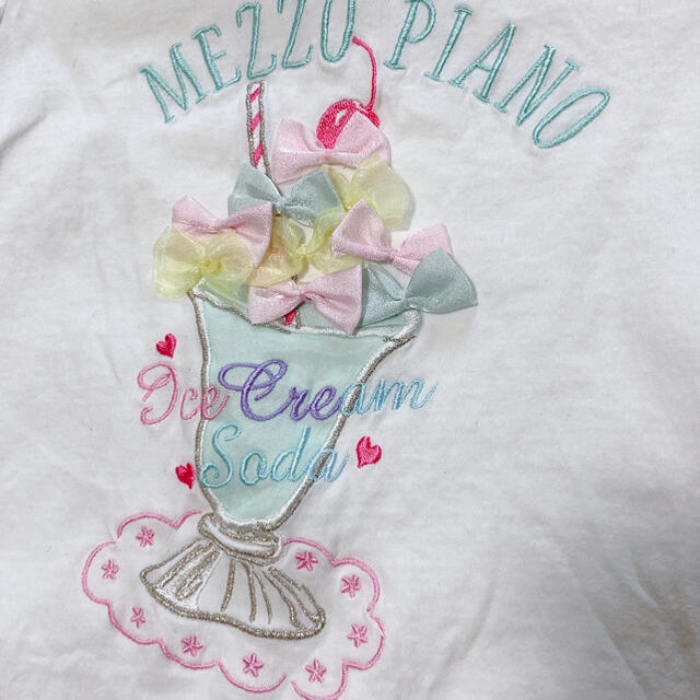 mezzo piano(メゾピアノ)のメゾピアノ　mezzo piano Tシャツ　130サイズ キッズ/ベビー/マタニティのキッズ服女の子用(90cm~)(Tシャツ/カットソー)の商品写真