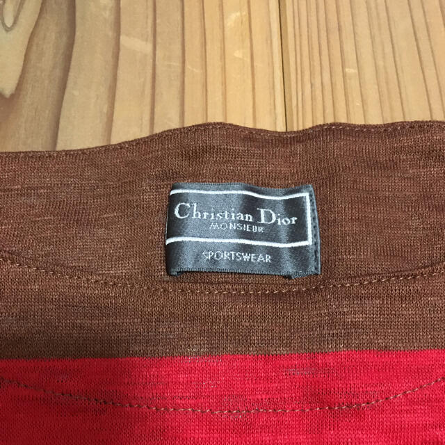 Christian Dior(クリスチャンディオール)のChristian Dior SPORTS ボーダー Tシャツ 麻 Lサイズ メンズのトップス(Tシャツ/カットソー(半袖/袖なし))の商品写真