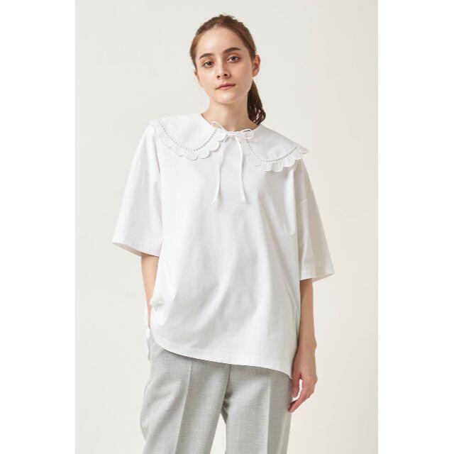 優れた品質 yori スカラップカラーロンTee ホワイト 新品 完売