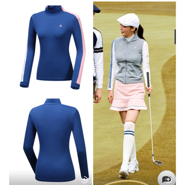 le coq sportif(ルコックスポルティフ)のルコック ゴルフレディース 韓国シャツ裏起毛新品、正規品 スポーツ/アウトドアのゴルフ(ウエア)の商品写真