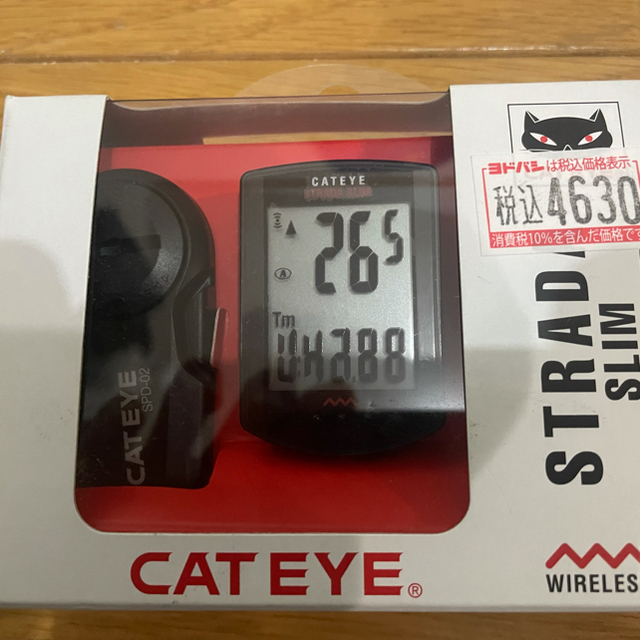 CATEYE(キャットアイ)のキャットアイ　ストラーダスリム　ワイヤレスサイクルコンピュータ スポーツ/アウトドアの自転車(パーツ)の商品写真