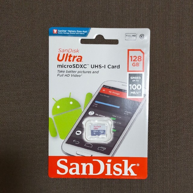 SanDisk(サンディスク)の新品未使用 microSD SanDisk Ultra 128GB スマホ/家電/カメラのスマートフォン/携帯電話(その他)の商品写真