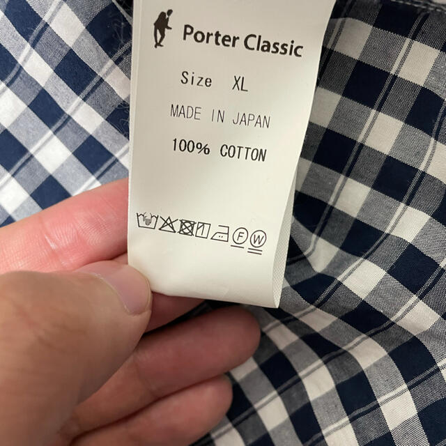 新品 新品porter - PORTER classic XL ネイビー ロールアップシャツ シャツ - covid19.ins.gov.mz
