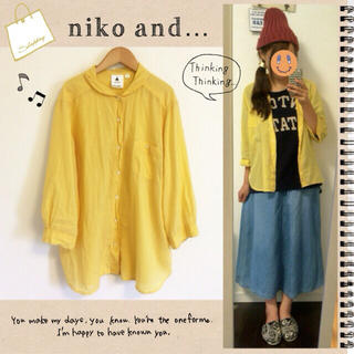 ニコアンド(niko and...)のniko and…/黄色のシャツ(シャツ/ブラウス(長袖/七分))