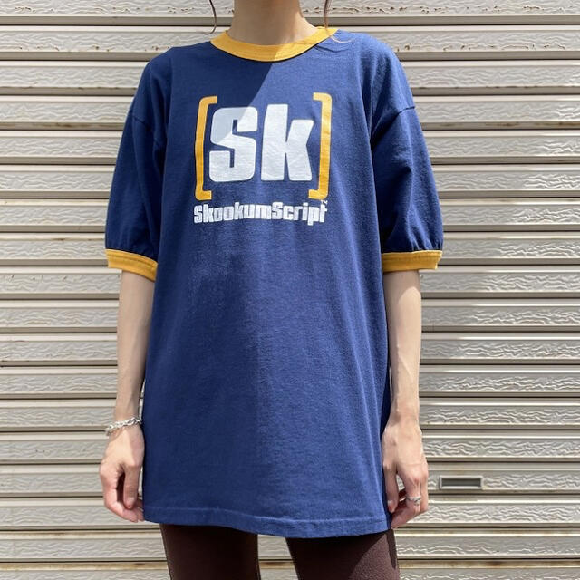 Santa Monica(サンタモニカ)の古着 ゲームプリント リンガーTシャツ メキシコ製 ユニセックス ビンテージ メンズのトップス(Tシャツ/カットソー(半袖/袖なし))の商品写真