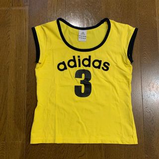 アディダス(adidas)のアディダス　Tシャツ  サイズXS  イエロー(Tシャツ(半袖/袖なし))