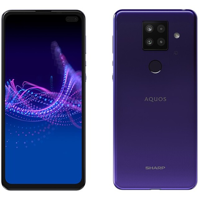 AQUOS sense4 plus パープルパープル状態