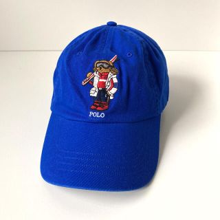 ポロラルフローレン(POLO RALPH LAUREN)のラルフローレン メンズ キャップ 帽子 ポロベア スキー ブルー 新品(キャップ)