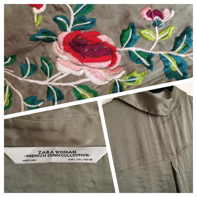 ZARA(ザラ)の新品未使用ZARA刺繍羽織りシャツ イザベルマランedition レディースのトップス(シャツ/ブラウス(半袖/袖なし))の商品写真