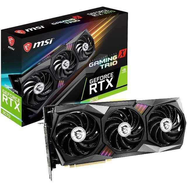 即納】 RTX GeForce MSI 新品送料込 3070 TRIO X GAMING PCパーツ ...
