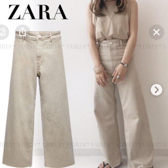 ZARA(ザラ)のZARA♡マリンストレートパンツ レディースのパンツ(カジュアルパンツ)の商品写真