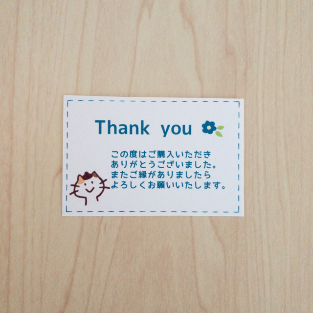 create orange様専用　サンキューカード 120枚 三毛猫のロロちゃん ハンドメイドの文具/ステーショナリー(カード/レター/ラッピング)の商品写真