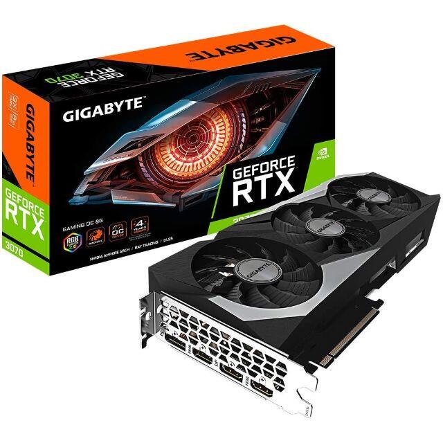 新品 GIGABYTE RTX3070 GV-N3070GAMING  8GBGDDR68GB搭載ポート