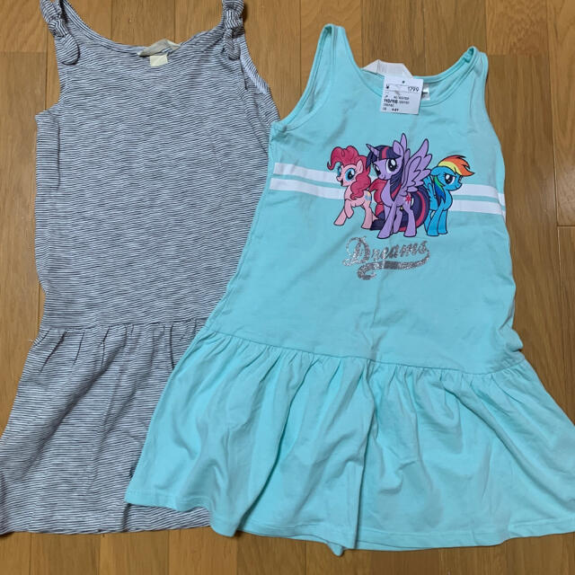 H&M(エイチアンドエム)の110/115 H&M ノースリーブワンピース キッズ/ベビー/マタニティのキッズ服女の子用(90cm~)(ワンピース)の商品写真