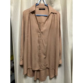 マウジー(moussy)のアズールバイマウジー　スキッパーシャツブラウス　Vネック(シャツ/ブラウス(長袖/七分))