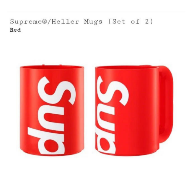 supreme heller mugsグラス/カップ