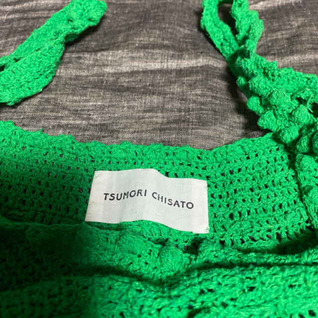 TSUMORI CHISATO(ツモリチサト)のTSUMIRI CHISATO(ツモリチサト)／鍵編みキャミソール／美品 レディースのトップス(キャミソール)の商品写真