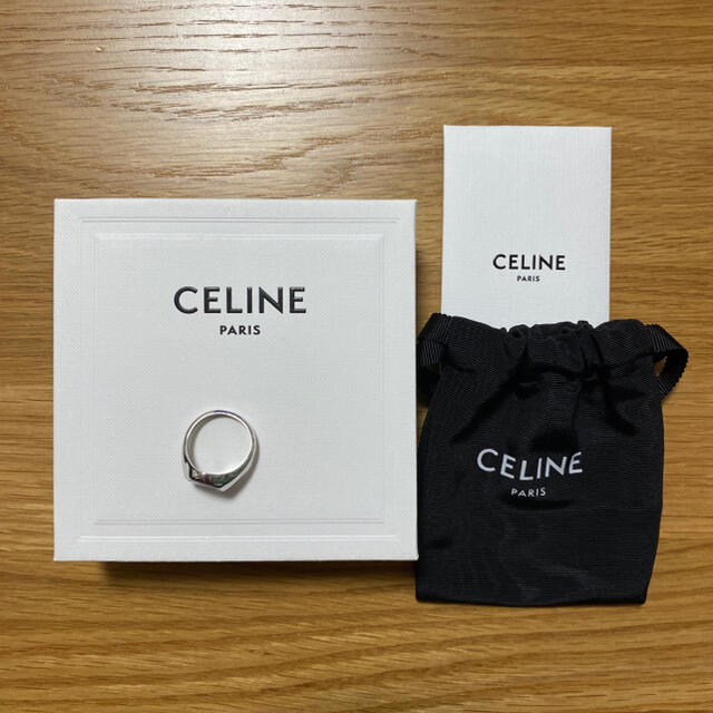 celine(セリーヌ)のCELINE ヘリテージリング オニキス 58 17号 18号 メンズのアクセサリー(リング(指輪))の商品写真