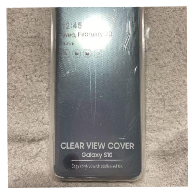 Galaxy(ギャラクシー)のGalaxy純正 Galaxy S10 ClearViewCover ホワイト スマホ/家電/カメラのスマホアクセサリー(Androidケース)の商品写真