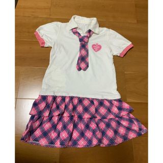 ニッセン(ニッセン)の【美品！】ネクタイ付きワンピース　サイズ130(ワンピース)