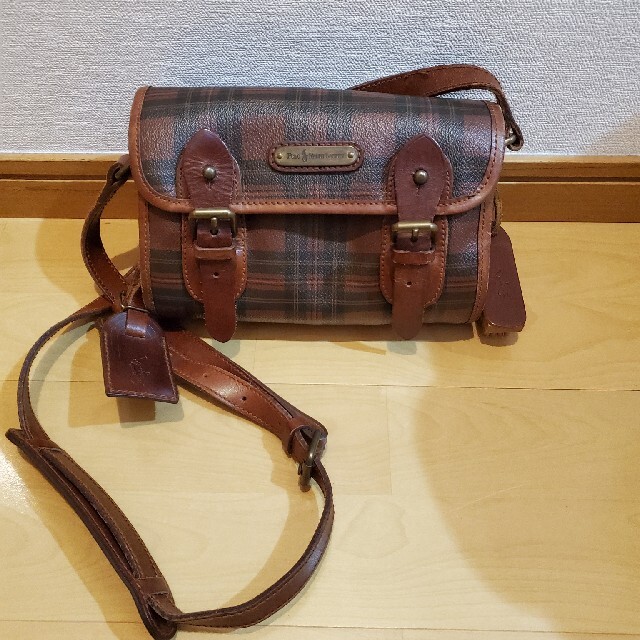 POLO RALPH LAUREN ショルダーバッグ タータンチェック ブラウン | フリマアプリ ラクマ