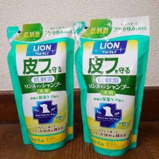 ライオン(LION)の犬用 皮フを守るリンスインシャンプー LION ペットキレイ 詰め替え用 (犬)