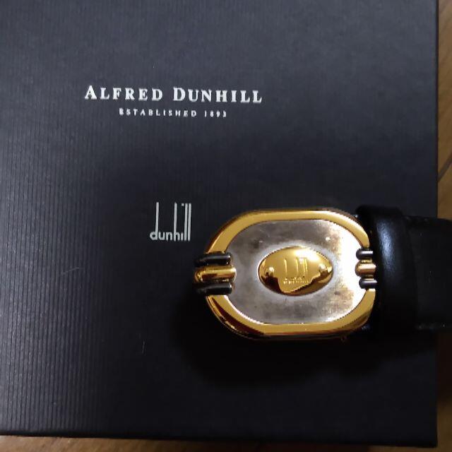 Dunhill(ダンヒル)のダンヒルdunhill　ベルト　100サイズ　レザー×金属素材　箱あり メンズのファッション小物(ベルト)の商品写真