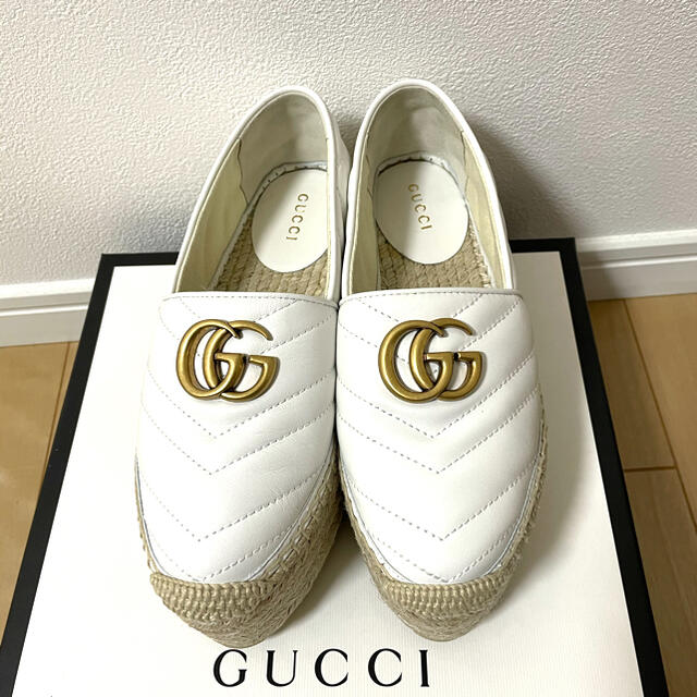 Gucci(グッチ)の未使用　GUCCI 厚底　エスパドリーユ　スニーカー レディースの靴/シューズ(その他)の商品写真