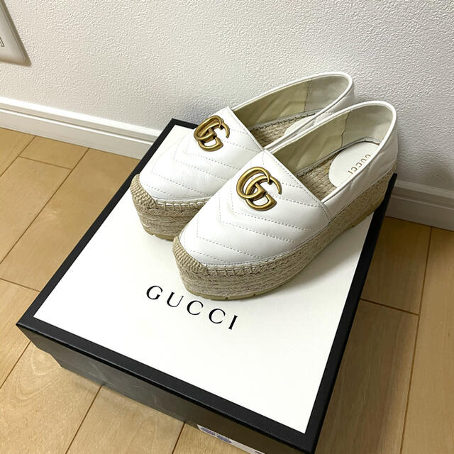 未使用 GUCCI 厚底 エスパドリーユ スニーカー スペシャルオファ 18130